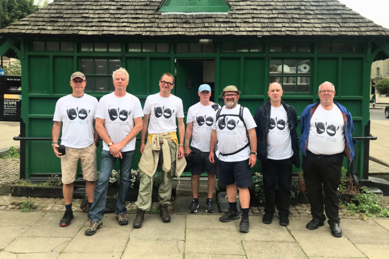 The Geezers walked the length of Regents Canal, despite the rain!