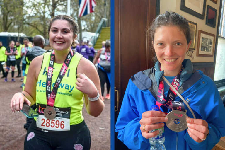 Heidi and Jessie ran the London Marathon
