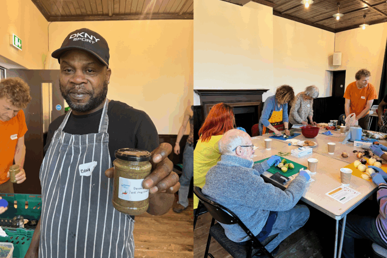 Our member Donovan and participants at the Spice Mix workshop at Jackson's Lane