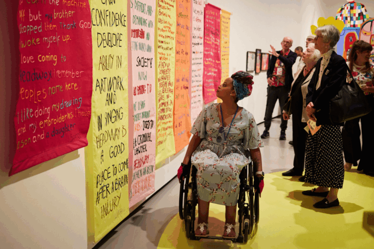 Artist Yoki Mekuria at differently various at the Barbican